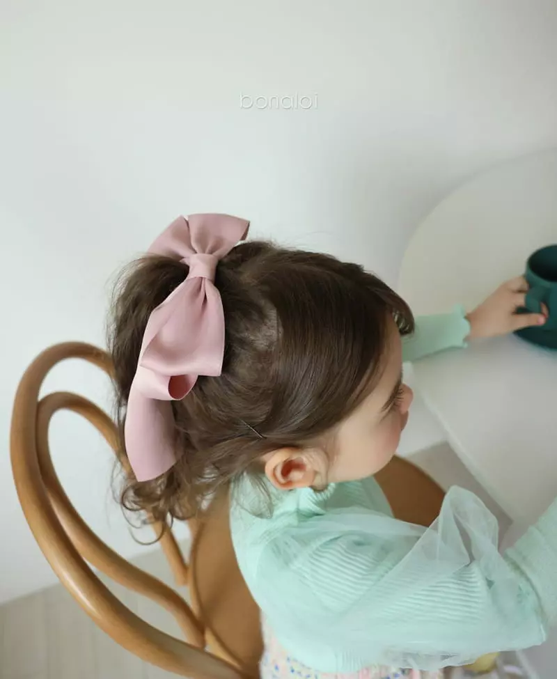 Bonaloi - Korean Children Fashion - #childofig - Big Ribbon Hairpin - 5
