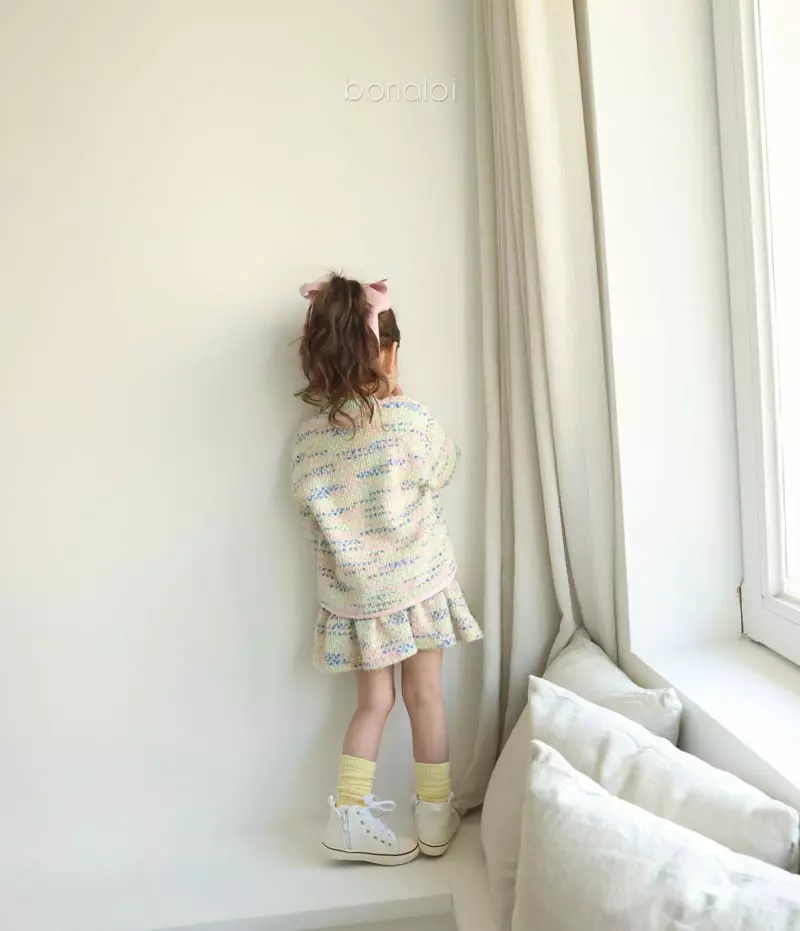 Bonaloi - Korean Children Fashion - #childrensboutique - Gold Heart Skirt - 10