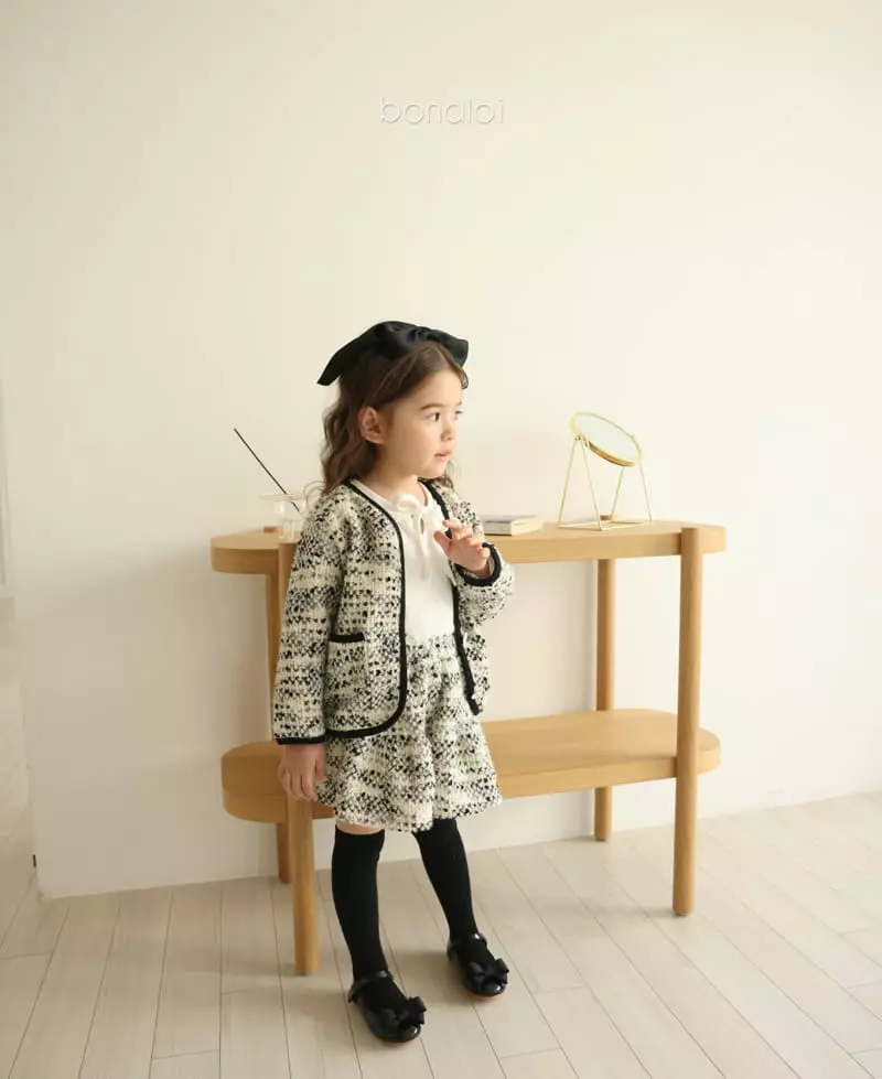 Bonaloi - Korean Children Fashion - #designkidswear - Gold Heart Cardigan - 10