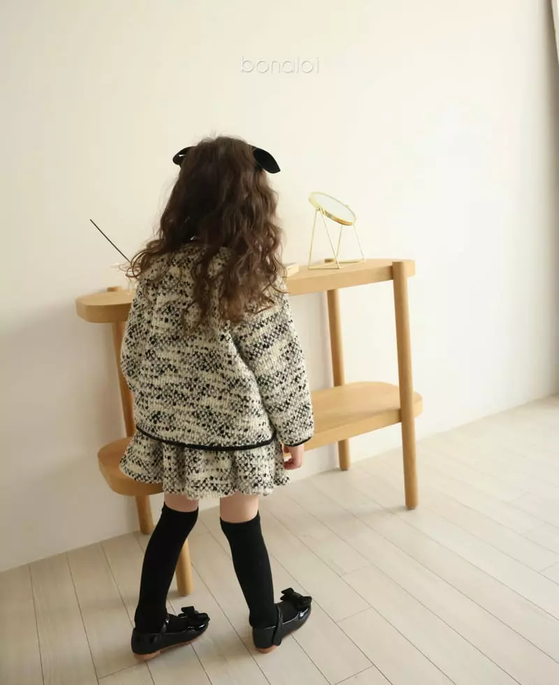 Bonaloi - Korean Children Fashion - #discoveringself - Gold Heart Cardigan - 11