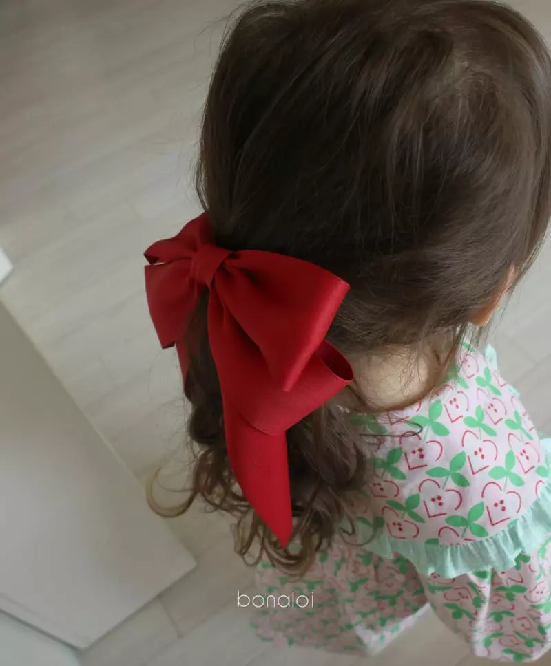 Bonaloi - Korean Children Fashion - #discoveringself - Big Ribbon Hairpin - 9