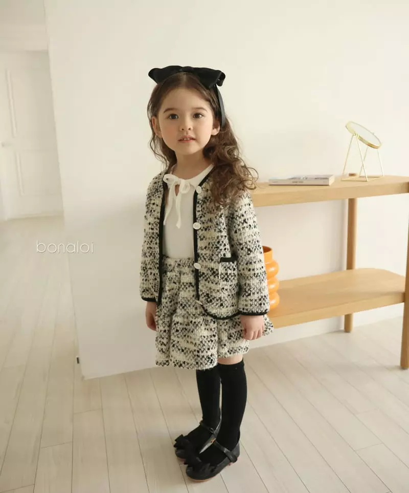 Bonaloi - Korean Children Fashion - #fashionkids - Gold Heart Cardigan - 12