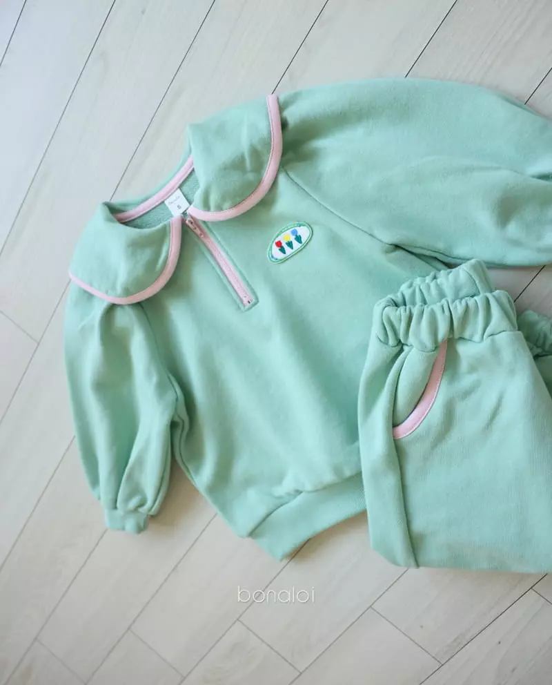 Bonaloi - Korean Children Fashion - #kidsshorts - Min Pink Top Bottom Set - 9