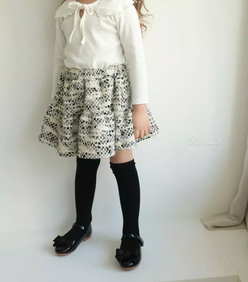 Bonaloi - Korean Children Fashion - #kidsstore - Gold Heart Skirt