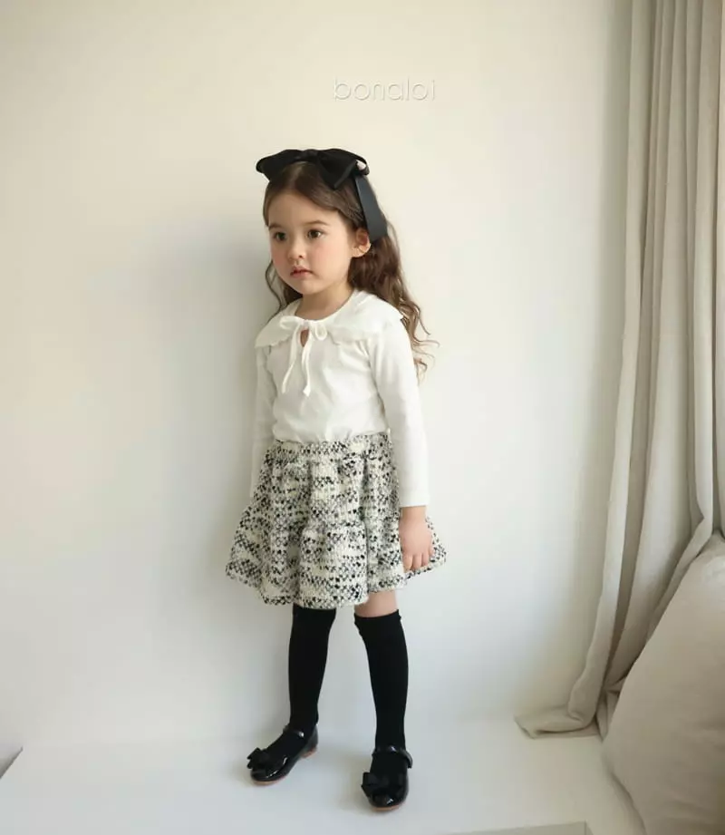 Bonaloi - Korean Children Fashion - #kidzfashiontrend - Gold Heart Skirt - 2