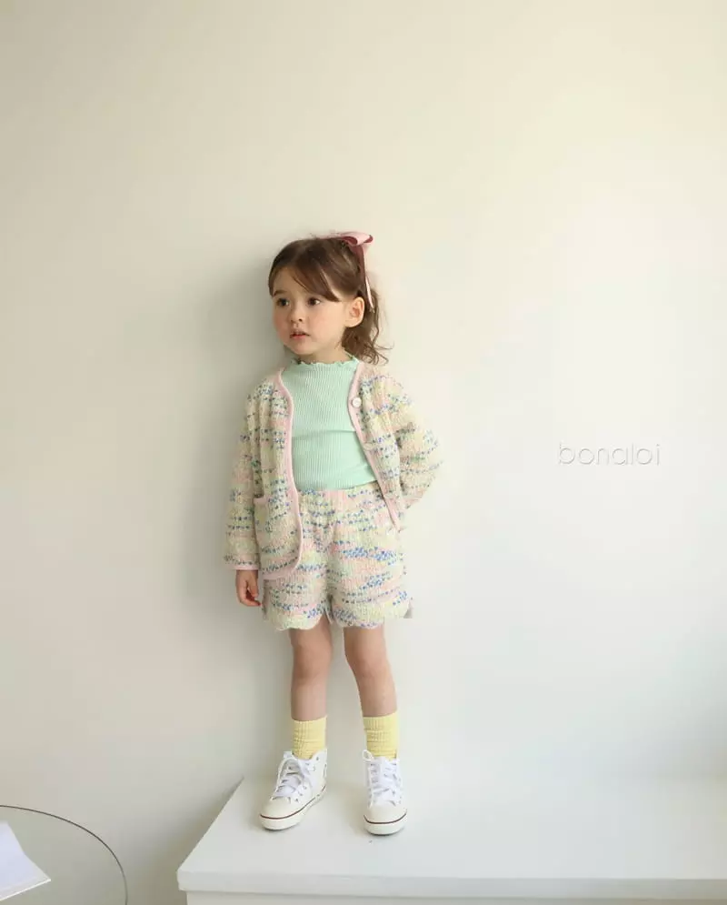 Bonaloi - Korean Children Fashion - #littlefashionista - Gold Heart Wave Shorts - 2