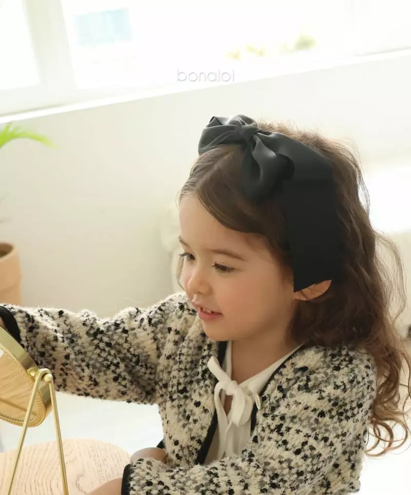 Bonaloi - Korean Children Fashion - #littlefashionista - Big Ribbon Hairpin