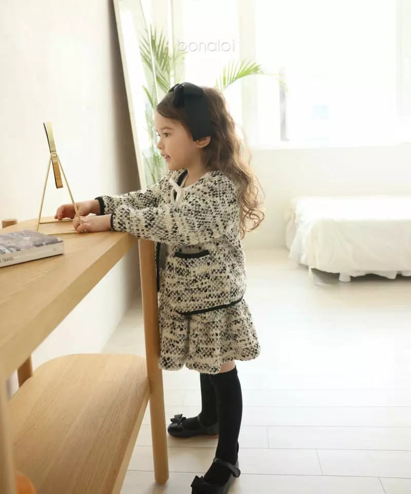 Bonaloi - Korean Children Fashion - #magicofchildhood - Gold Heart Skirt - 5