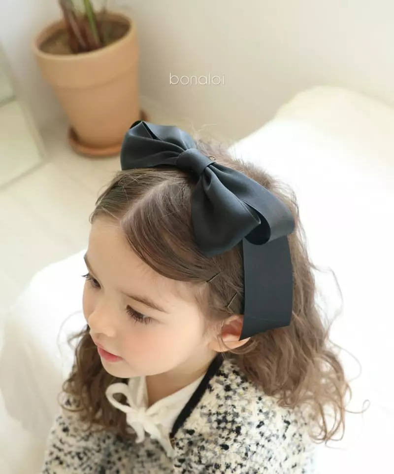 Bonaloi - Korean Children Fashion - #magicofchildhood - Big Ribbon Hairpin - 2