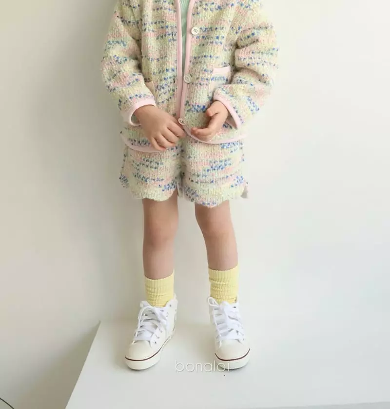 Bonaloi - Korean Children Fashion - #magicofchildhood - Gold Heart Wave Shorts - 4