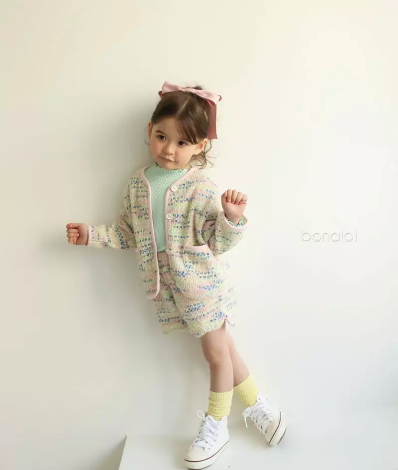 Bonaloi - Korean Children Fashion - #prettylittlegirls - Gold Heart Wave Shorts - 5