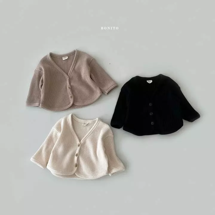 Bonito - Korean Baby Fashion - #babyoninstagram - Waffle Cardigan