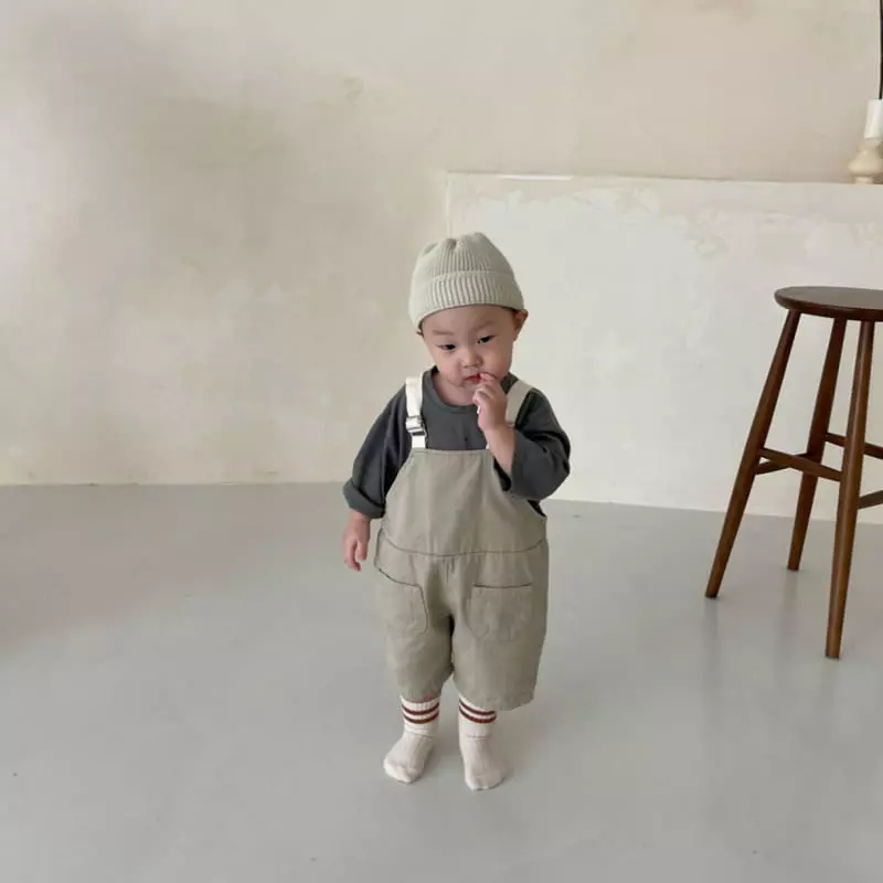 Bonito - Korean Children Fashion - #Kfashion4kids - Tape Dungarees Pahnts - 5
