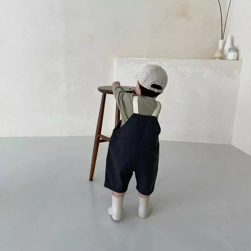Bonito - Korean Children Fashion - #kidsshorts - Tape Dungarees Pahnts - 2