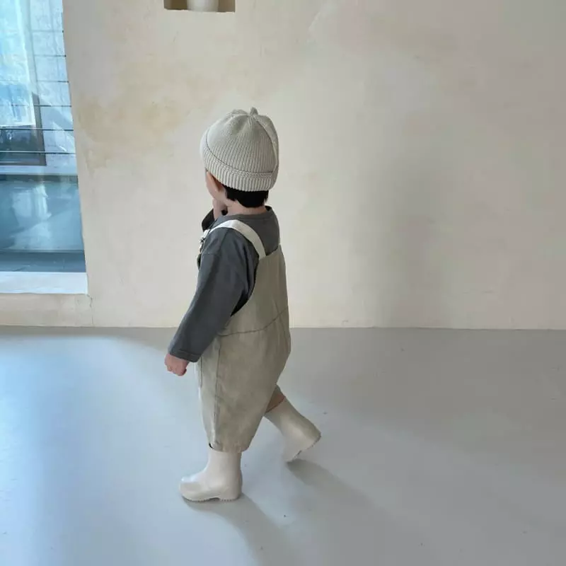 Bonito - Korean Children Fashion - #kidsstore - Tape Dungarees Pahnts - 4