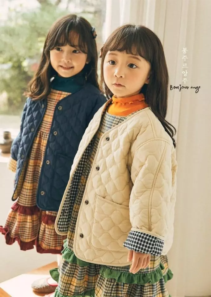 Bonjour Ange - Korean Children Fashion - #childofig - Watter Drop Quilting Jumper - 4
