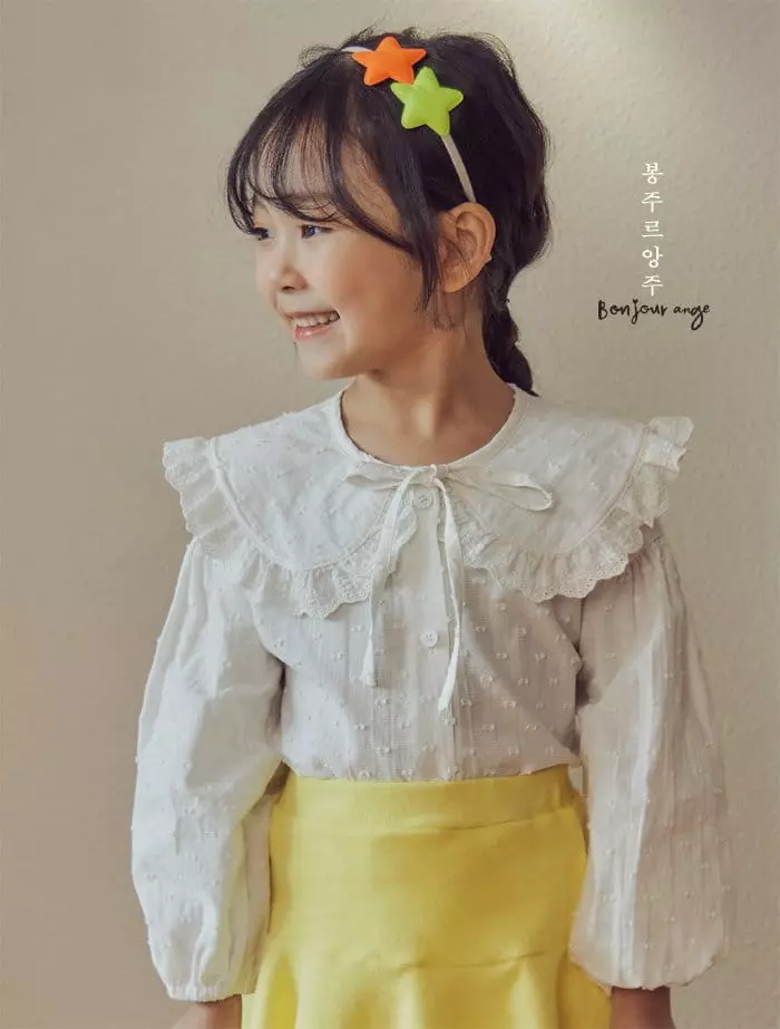 Bonjour Ange - Korean Children Fashion - #designkidswear - Jessi Cotton Blouse - 7