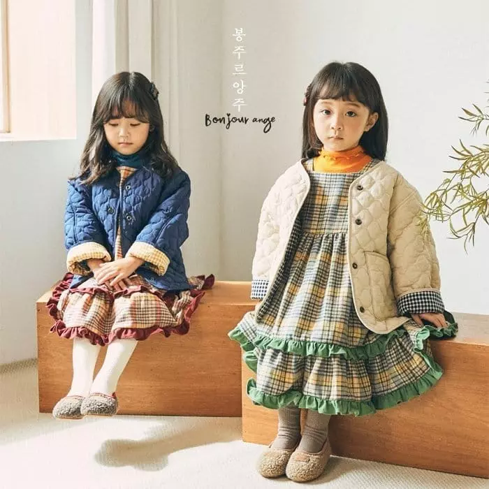 Bonjour Ange - Korean Children Fashion - #designkidswear - Watter Drop Quilting Jumper - 5
