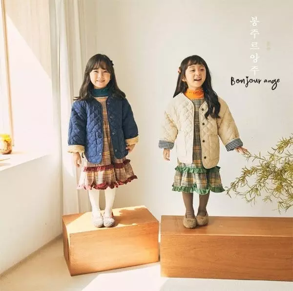Bonjour Ange - Korean Children Fashion - #discoveringself - Watter Drop Quilting Jumper - 6