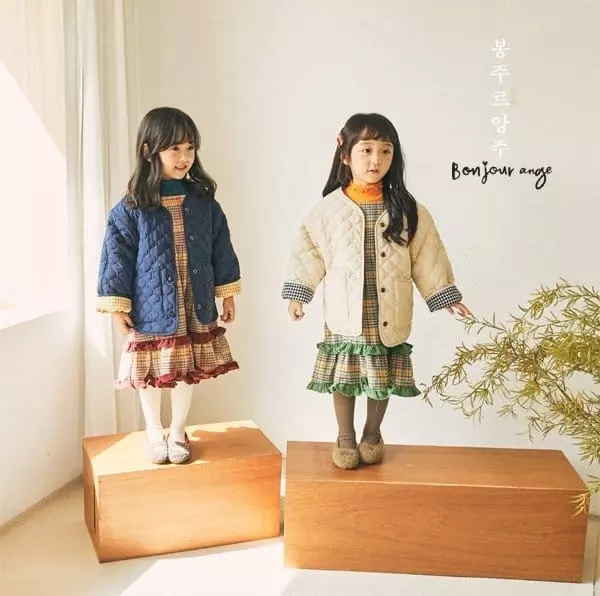 Bonjour Ange - Korean Children Fashion - #fashionkids - Watter Drop Quilting Jumper - 7