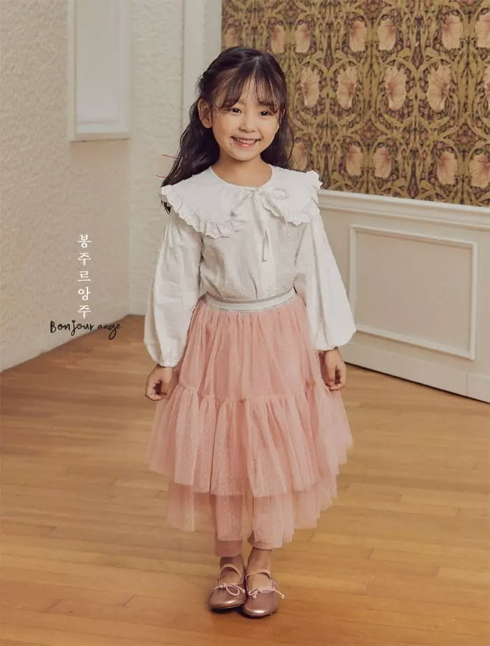 Bonjour Ange - Korean Children Fashion - #magicofchildhood - Jessi Cotton Blouse