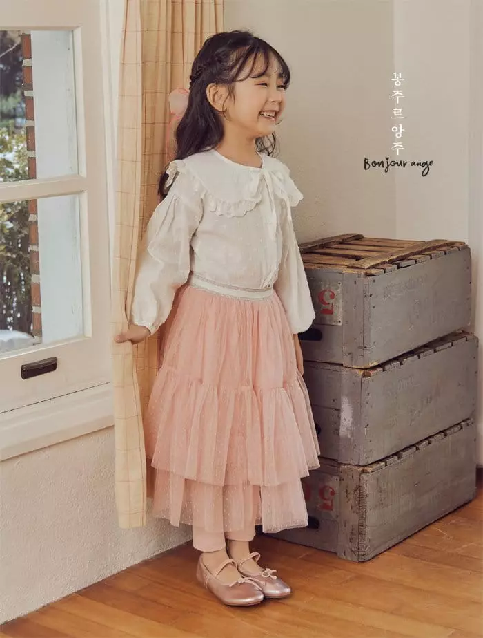 Bonjour Ange - Korean Children Fashion - #prettylittlegirls - Jessi Cotton Blouse - 3