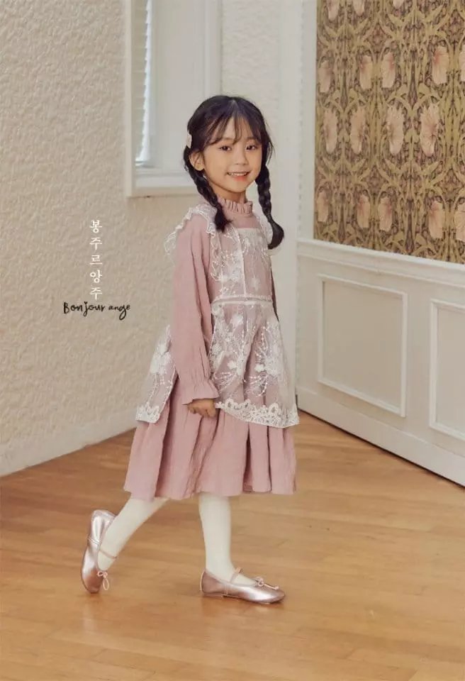 Bonjour Ange - Korean Children Fashion - #prettylittlegirls - Apron  - 2