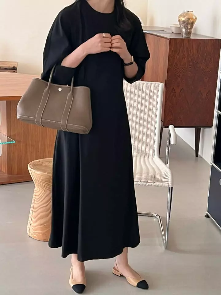 Bowen - Korean Women Fashion - #restrostyle - Dart Stitch One-piece