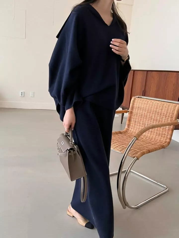 Bowen - Korean Women Fashion - #thelittlethings - Sailor Cape Knit Tee