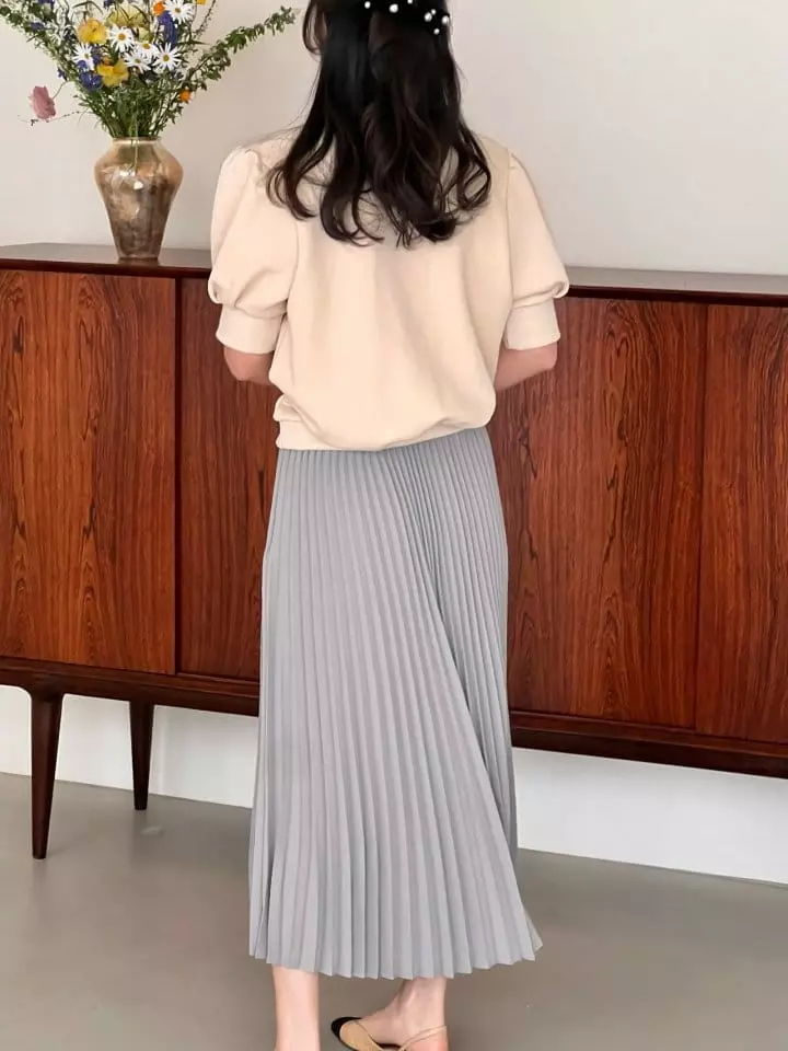 Bowen - Korean Women Fashion - #vintageinspired - Lia Pleates Skirt - 4