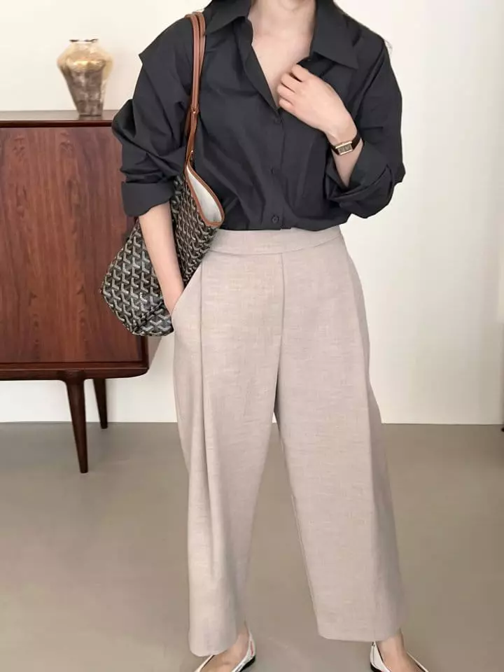 Bowen - Korean Women Fashion - #womensfashion - Back Banding Pants - 2