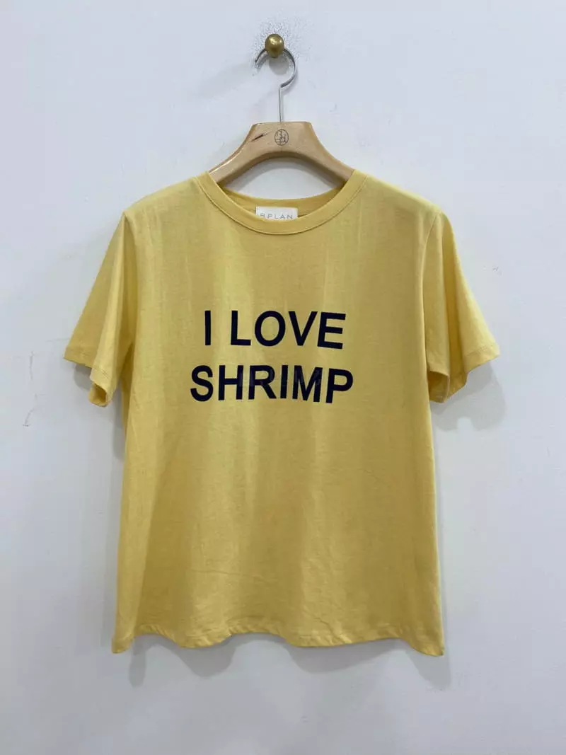 Bplan - Korean Women Fashion - #womensfashion - Shrimp Tee - 4