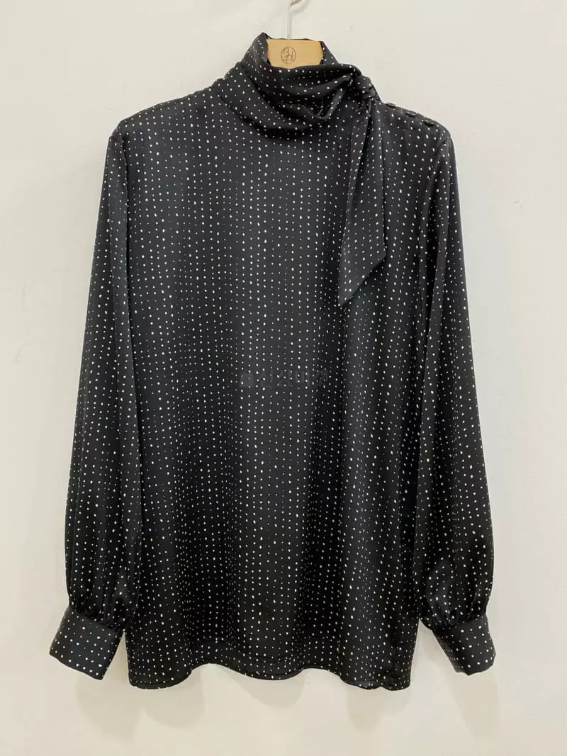 Bplan - Korean Women Fashion - #momslook - Scarf Blouse