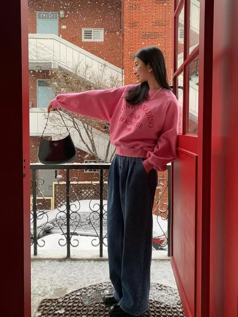 Bplan - Korean Women Fashion - #pursuepretty - Saint Sweatshirt - 2
