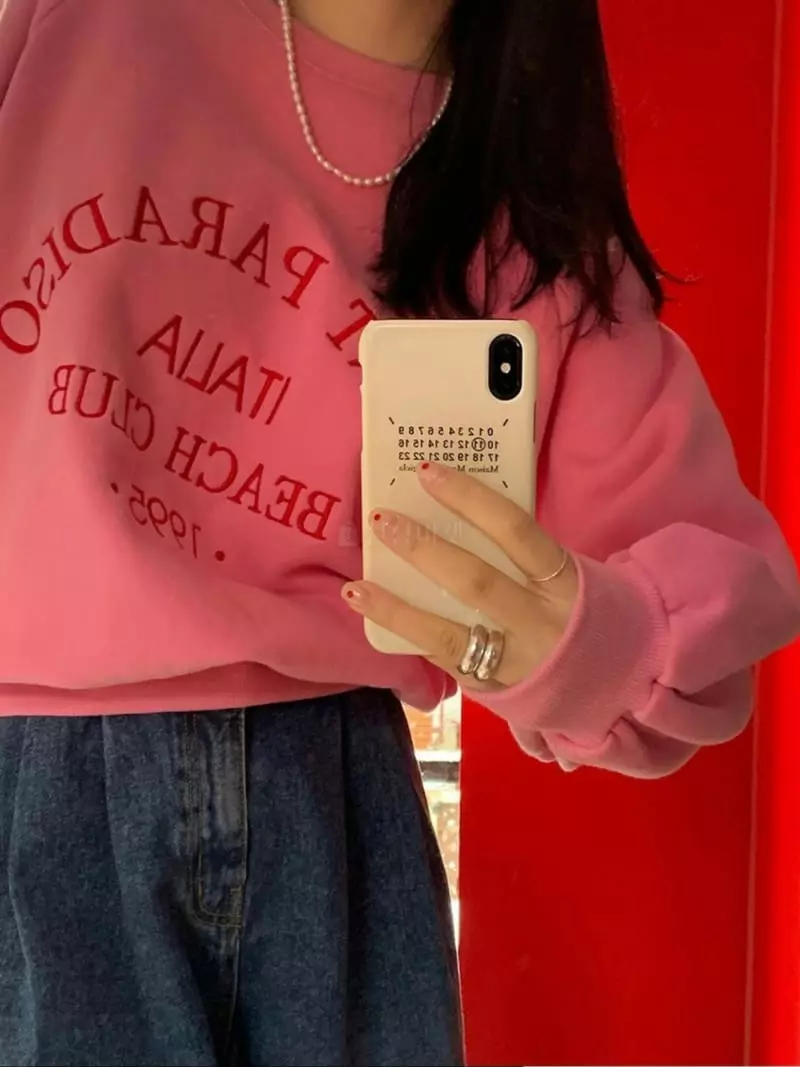 Bplan - Korean Women Fashion - #restrostyle - Saint Sweatshirt - 3