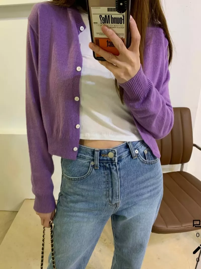 Bplan - Korean Women Fashion - #restrostyle - Crop Cardigan