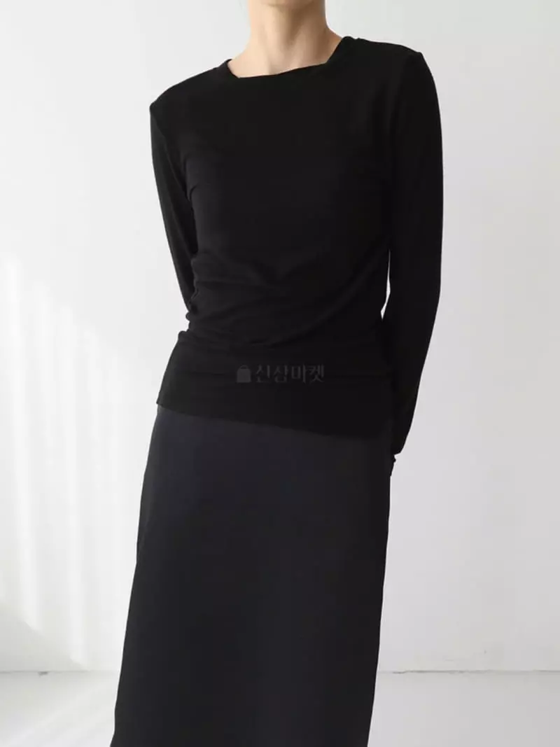 Bplan - Korean Women Fashion - #shopsmall - Tensel Round Tee