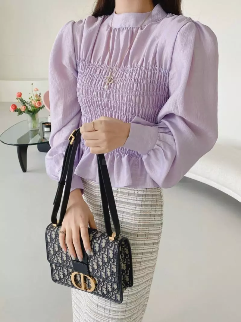 Bplan - Korean Women Fashion - #thelittlethings - Wrinkle Blouse - 2