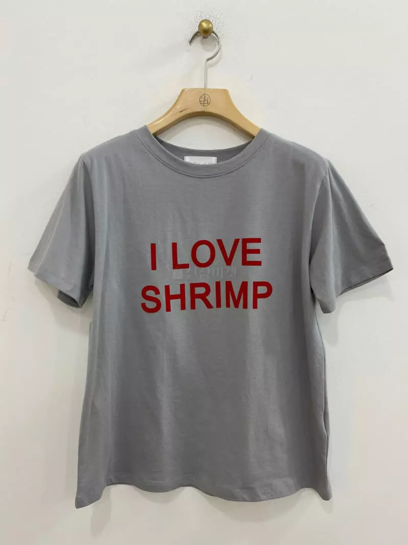 Bplan - Korean Women Fashion - #thelittlethings - Shrimp Tee