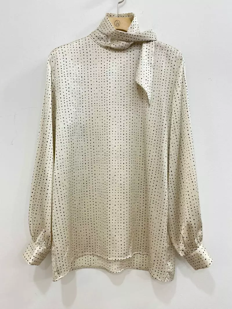 Bplan - Korean Women Fashion - #womensfashion - Scarf Blouse - 2