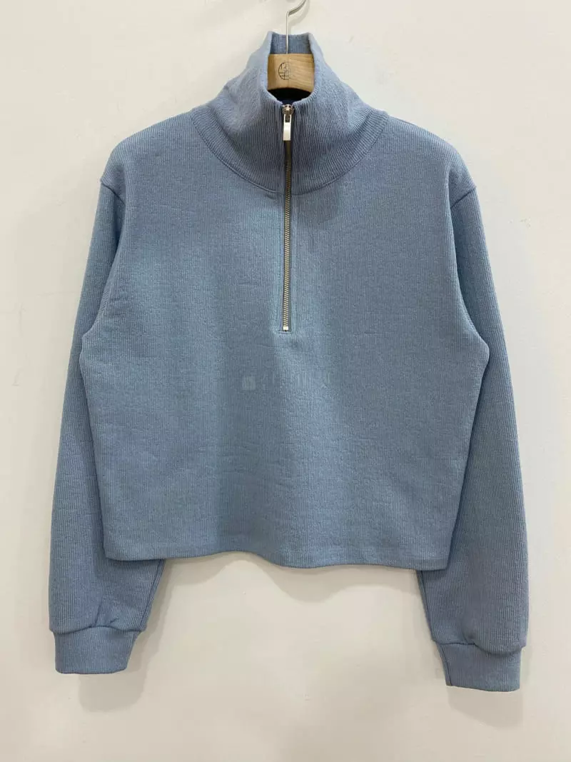 Bplan - Korean Women Fashion - #womensfashion - Alita Half Zip-up Sweatshirt