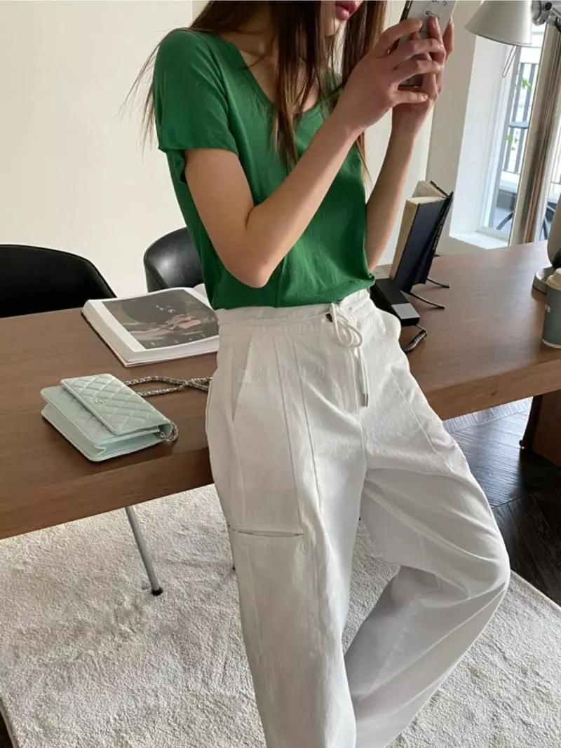 Breathe - Korean Women Fashion - #momslook - Step Tee