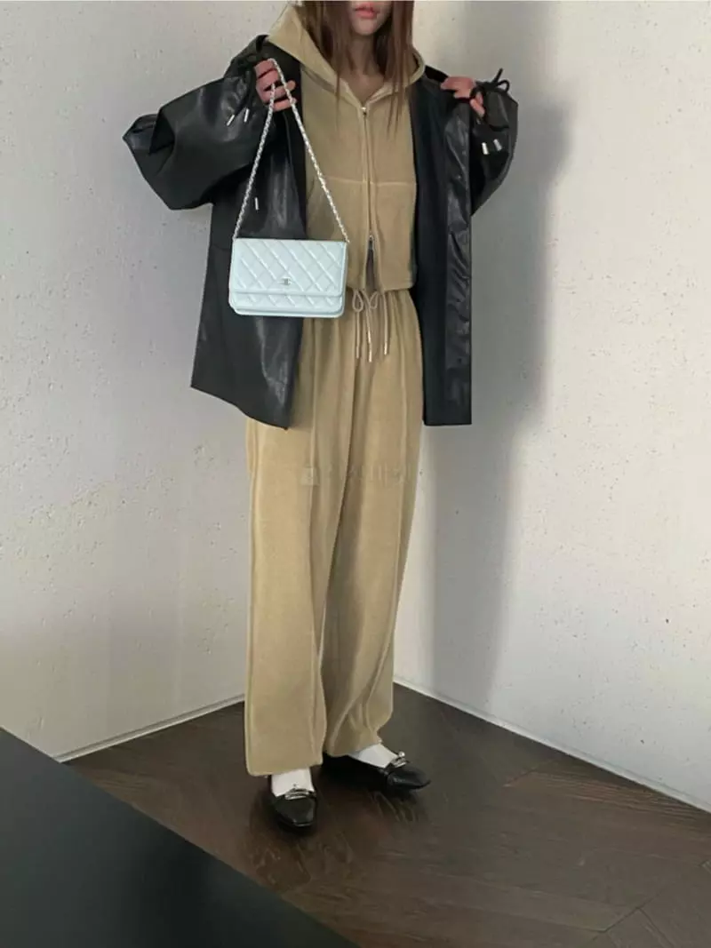 Breathe - Korean Women Fashion - #womensfashion - Towel Jogger Pants - 4