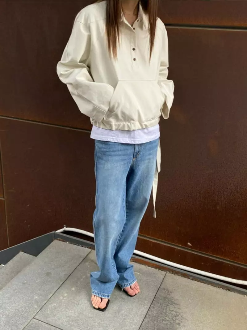 Breathe - Korean Women Fashion - #momslook - Natural Bluson Jacket