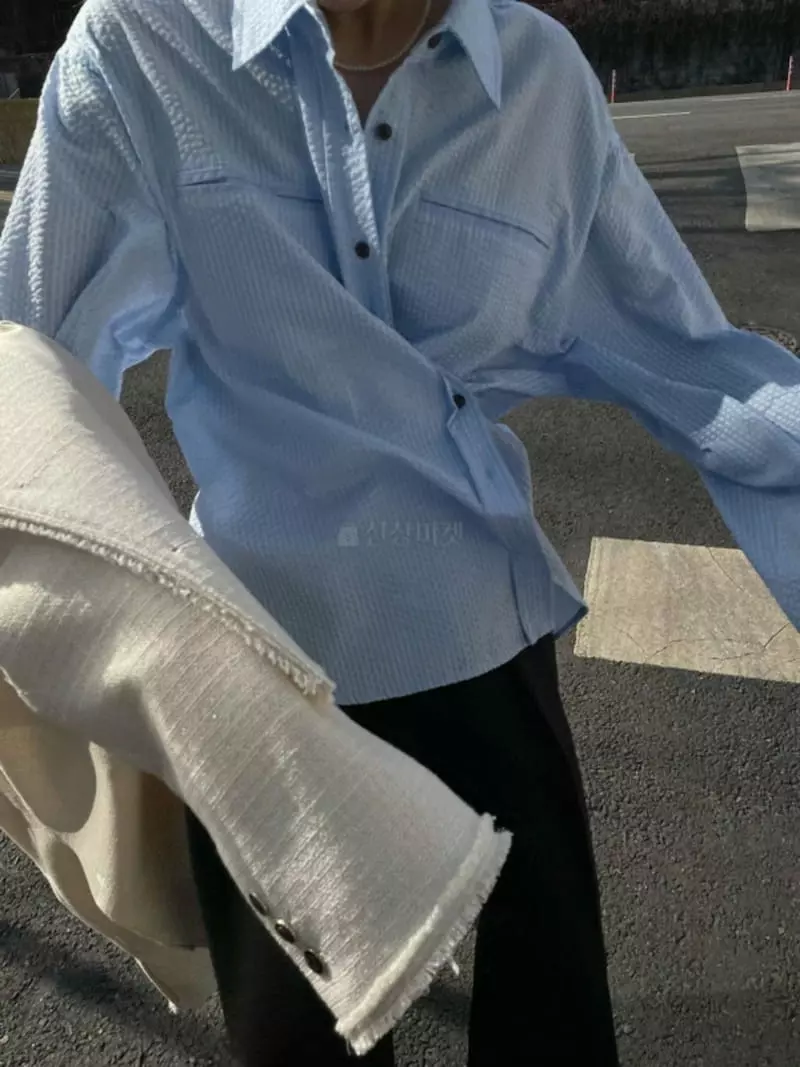 Breathe - Korean Women Fashion - #momslook - Shaka Wrap Shirt