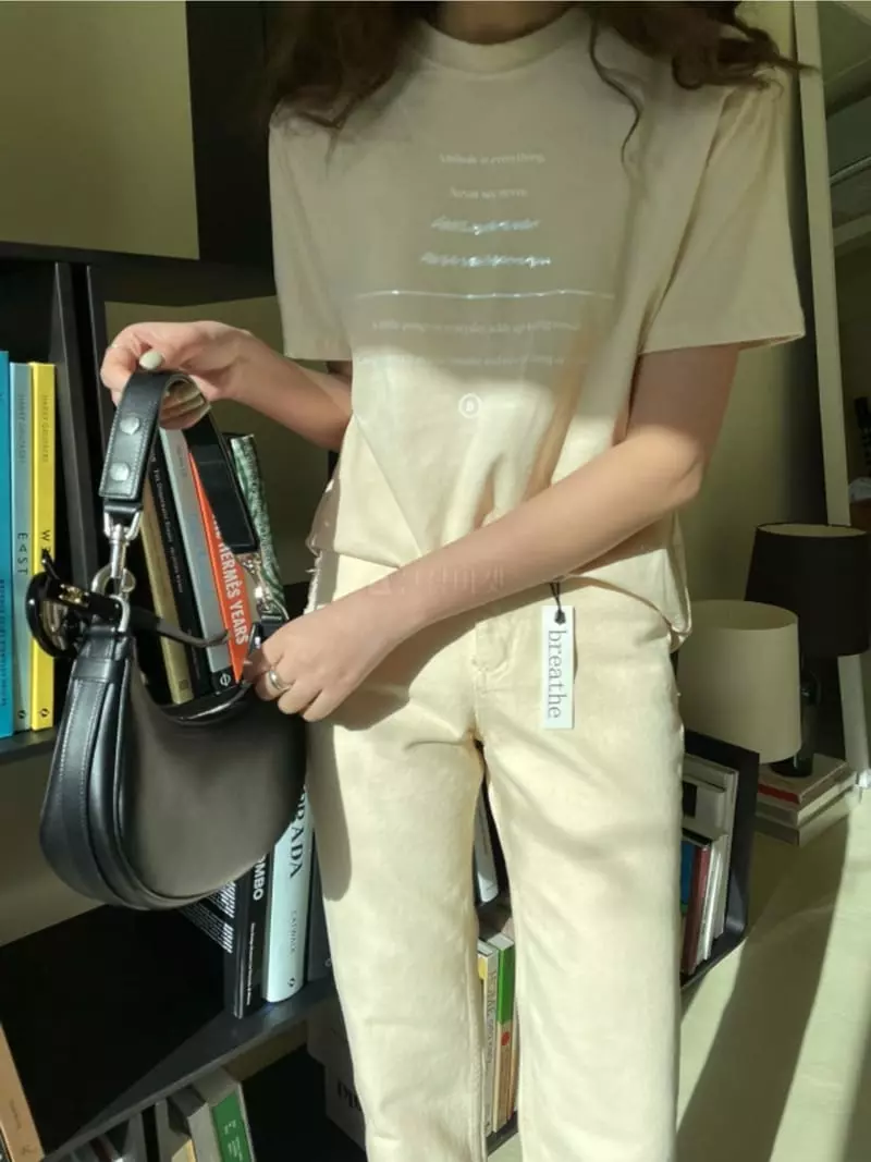 Breathe - Korean Women Fashion - #momslook - Little Tee