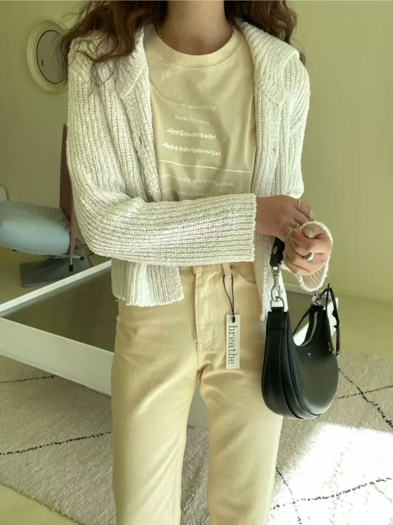Breathe - Korean Women Fashion - #momslook - Little Tee - 3