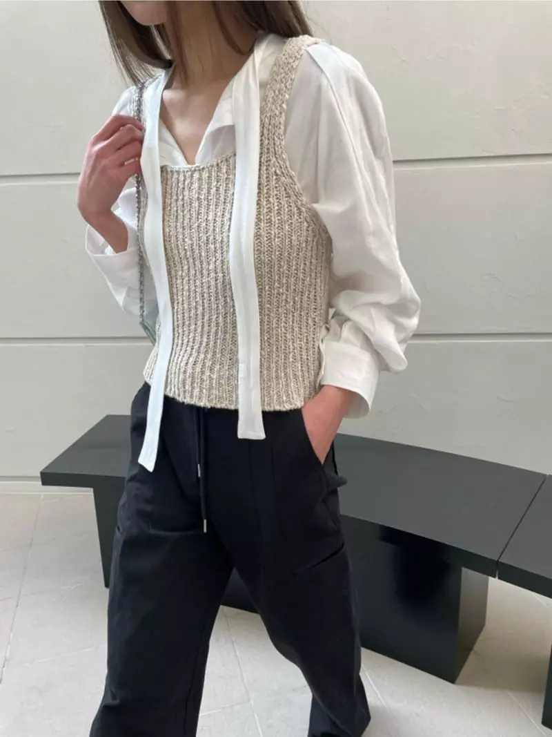 Breathe - Korean Women Fashion - #momslook - Linse Sleeveless Tee