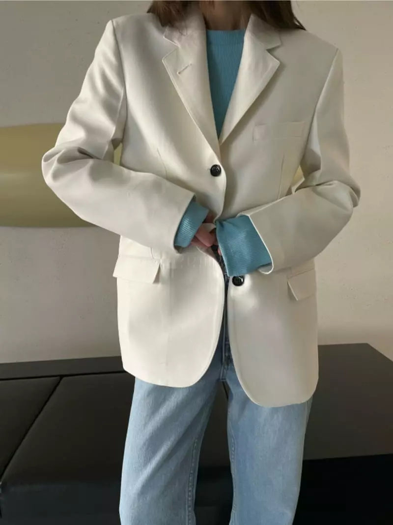 Breathe - Korean Women Fashion - #momslook - Wool Silk Jacket - 2