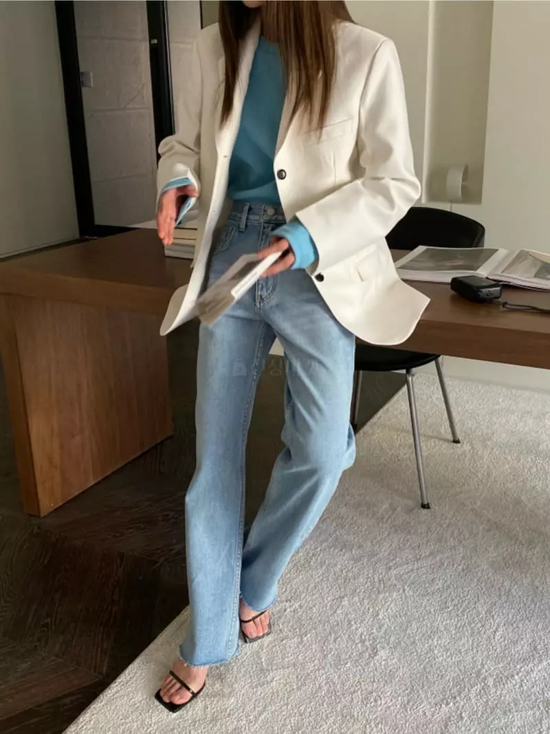 Breathe - Korean Women Fashion - #womensfashion - Wool Silk Jacket - 4
